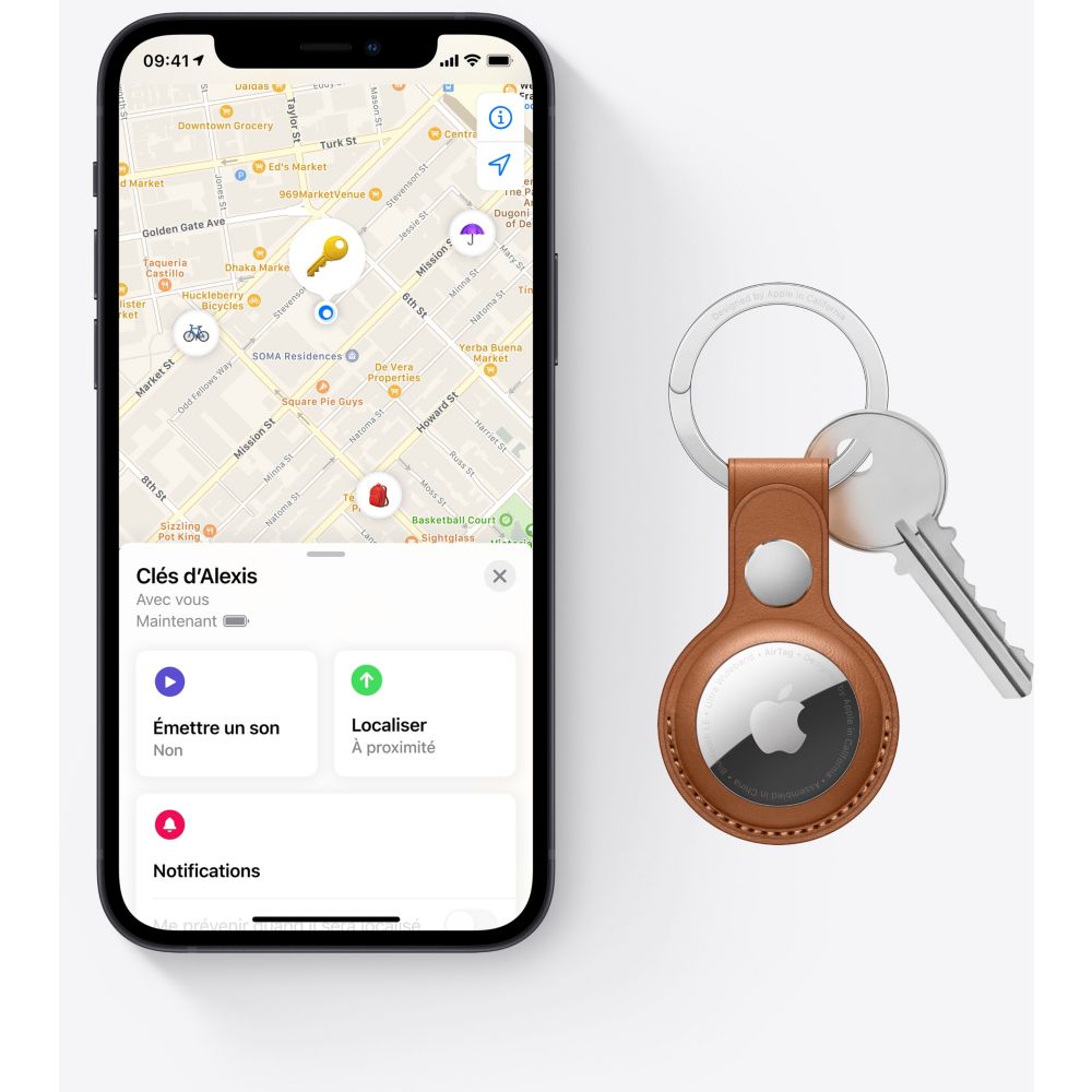 Tracker bluetooth AirTag Pack de 1