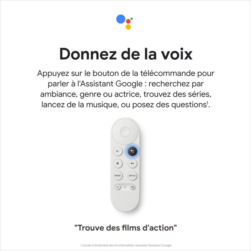 Passerelle multimédia Google Chromecast HD avec Google TV - Maitighar