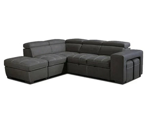 Canape premium confort gris droit - Canapé - Maitighar