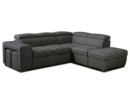 Canape premium confort gris gauche - Canapé - Maitighar