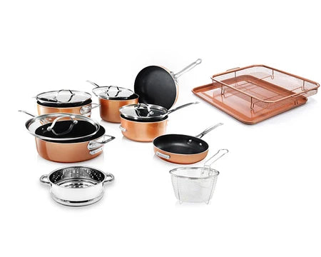 Poeles empiles 15 pieces - Batterie de cuisine - Maitighar