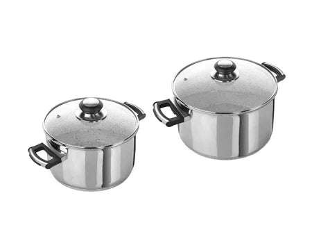 Blanc glacier faitouts x2 - Batterie de cuisine - Maitighar