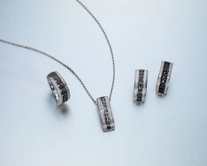 Parure black diamonds - Parure diamant