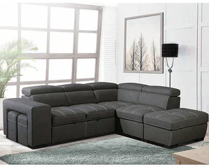 Canape premium confort gris gauche - Canapé - Maitighar