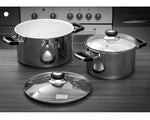 Charger l&#39;image dans la galerie, Blanc glacier faitouts x2 - Batterie de cuisine - Maitighar
