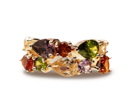 Bague cocktail de lumiere - Bague pierres femme