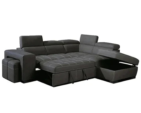 Canape premium confort gris gauche - Canapé - Maitighar