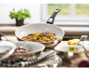 Blanc glacier poeles x3 - Batterie de cuisine - Maitighar