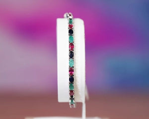 Bracelet trio precieux - Bracelet pierres précieuses