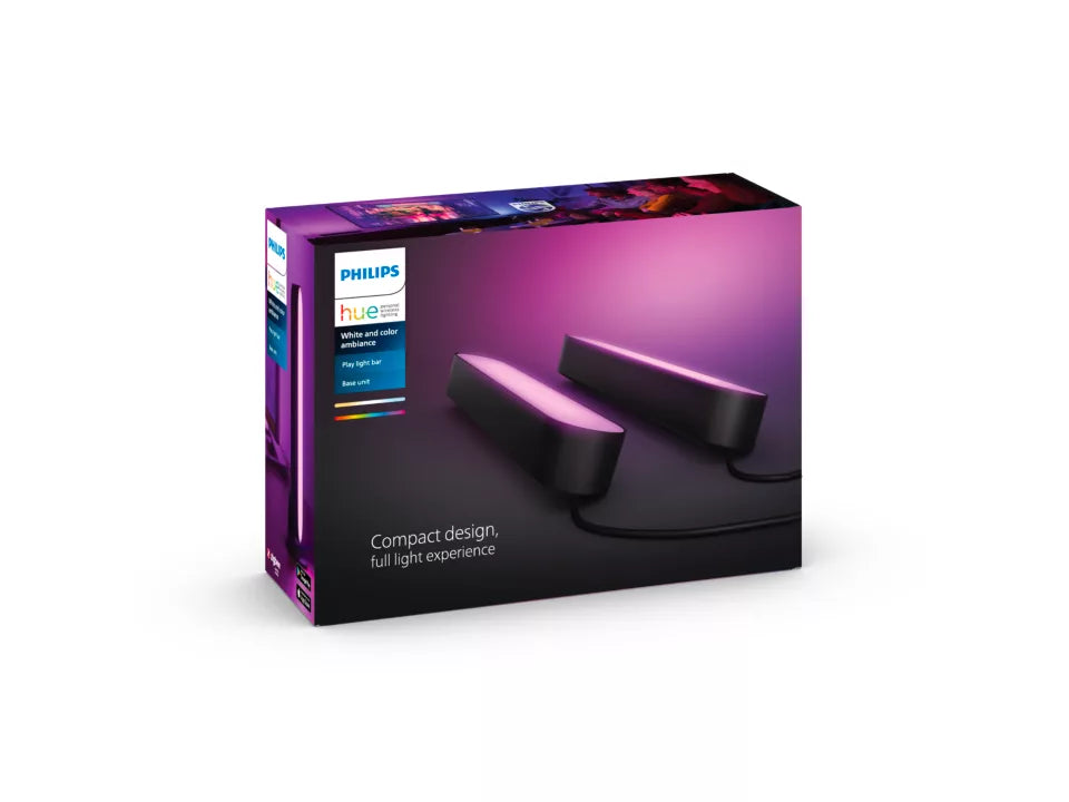 Lampe connectée Philips Hue Play Pack x2 Noir - Maitighar