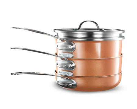 Poeles empiles 15 pieces - Batterie de cuisine - Maitighar