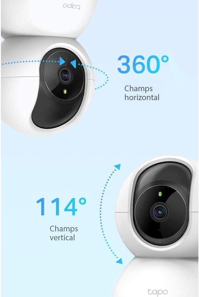 Caméra Surveillance Intérieure WiFi Tapo-Compatible avec Alexa et Google Assistant - Maitighar