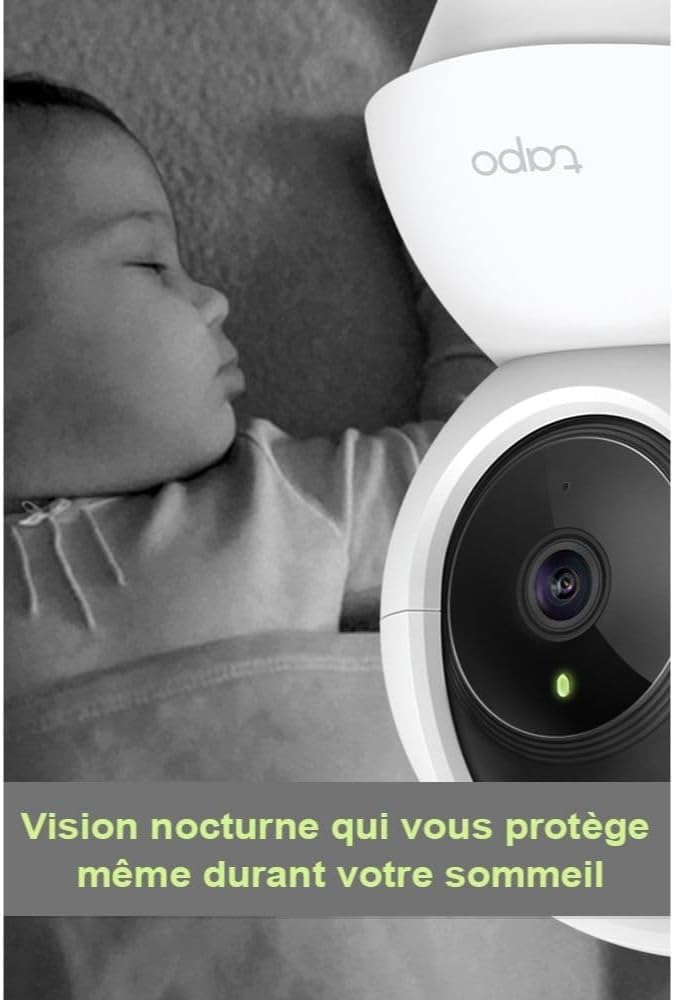 Caméra Surveillance Intérieure WiFi Tapo-Compatible avec Alexa et Google Assistant - Maitighar
