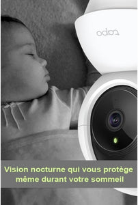 Caméra Surveillance Intérieure WiFi Tapo-Compatible avec Alexa et Google Assistant - Maitighar