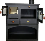 Charger l&#39;image dans la galerie, Poêle à bois. Puissance de chauffage de 10 kW. Poêle à combustible solide avec four Modèle Prity 1P34 - Maitighar
