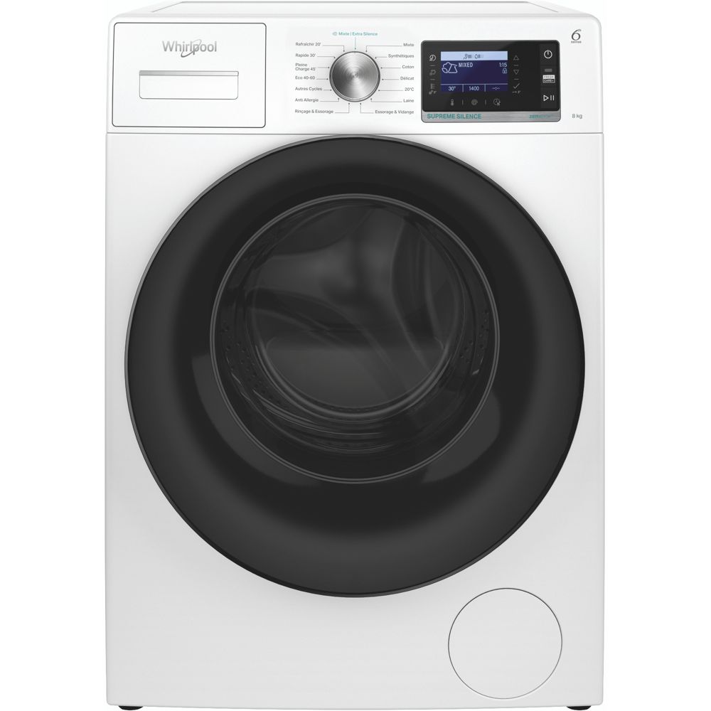 Lave linge hublot Whirlpool W6XW845WBFR Supreme silence - Maitighar