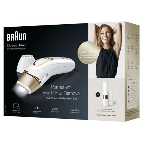 Appareil à lumière pulsée IPL Braun SilkExpertPro PL5159 Blanc - Maitighar