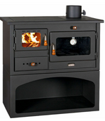 Charger l&#39;image dans la galerie, Poêle à bois. Puissance de chauffage de 10 kW. Poêle à combustible solide avec four Modèle Prity 1P34 - Maitighar
