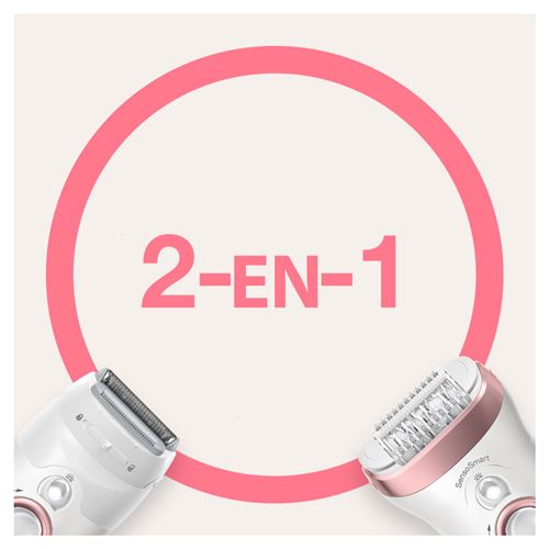 Epilateur électrique Braun Silk-épil 9-720 Blanc et Rose - Maitighar