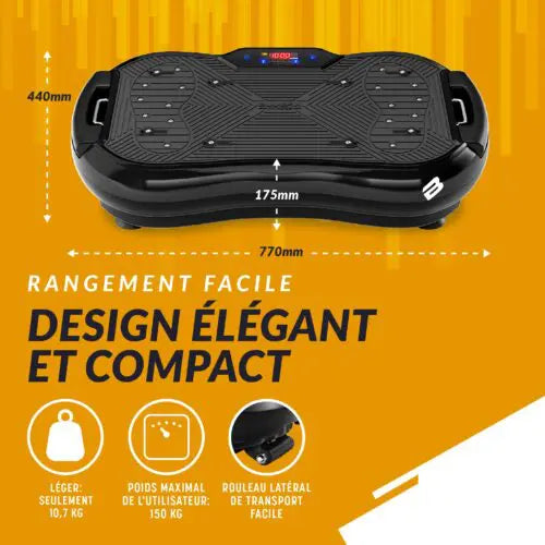 Plateforme Vibrante Ultra Slim Plus Bluefin Fitness - Maitighar