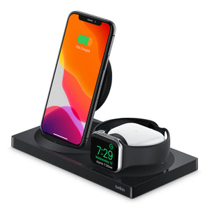 Station de charge sans fil 3-en-1 BOOST↑CHARGE™ de Belkin pour iPhone + Apple Watch + AirPods