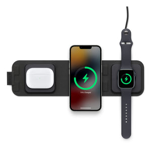 Chargeur de voyage 3‑en‑1 de mophie avec MagSafe