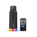 Charger l&#39;image dans la galerie, Gourde connectée HidrateSpark PRO STEEL (945 ml) + bouchon supplémentaire avec paille
