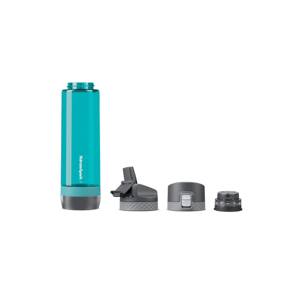 HidrateSpark PRO en plastique Tritan (700 ml) + bouchon supplémentaire avec paille