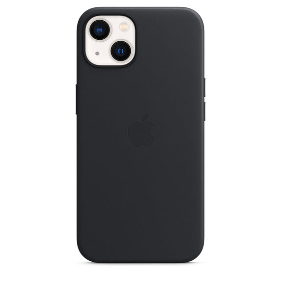 Coque en cuir avec MagSafe pour iPhone 13