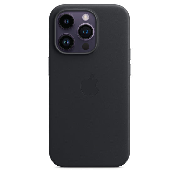 Coque en cuir avec MagSafe pour iPhone 14 Pro