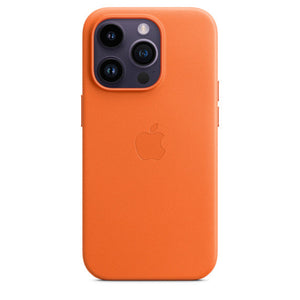 Coque en cuir avec MagSafe pour iPhone 14 Pro