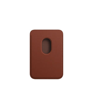 Porte-cartes en cuir avec MagSafe pour iPhone