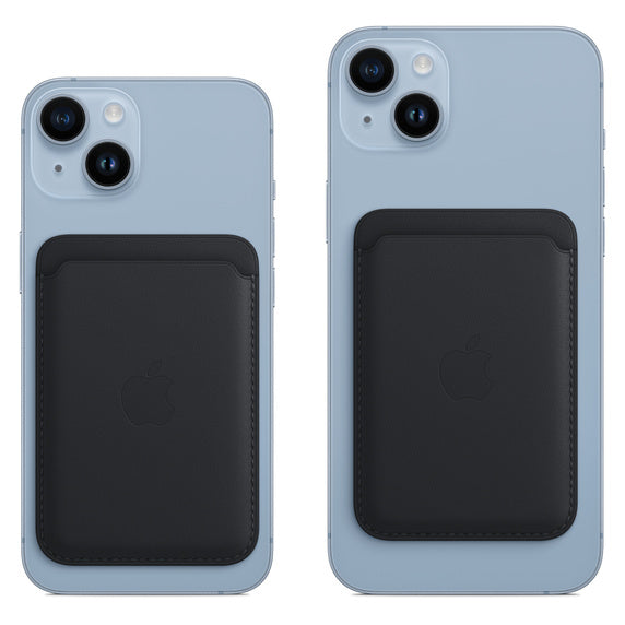 Porte-cartes en cuir avec MagSafe pour iPhone