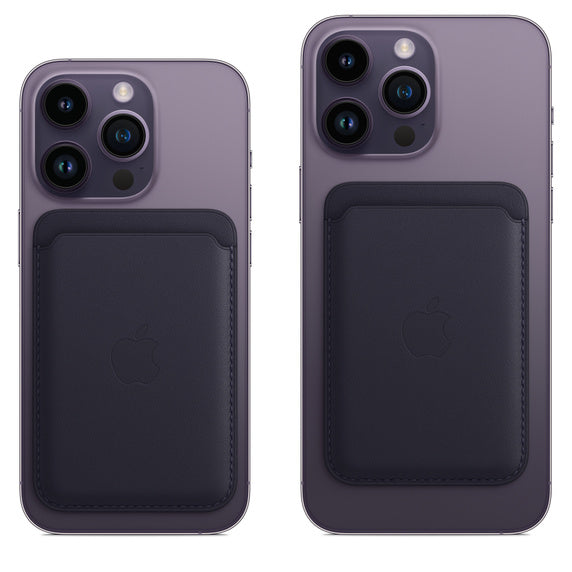 Porte-cartes en cuir avec MagSafe pour iPhone