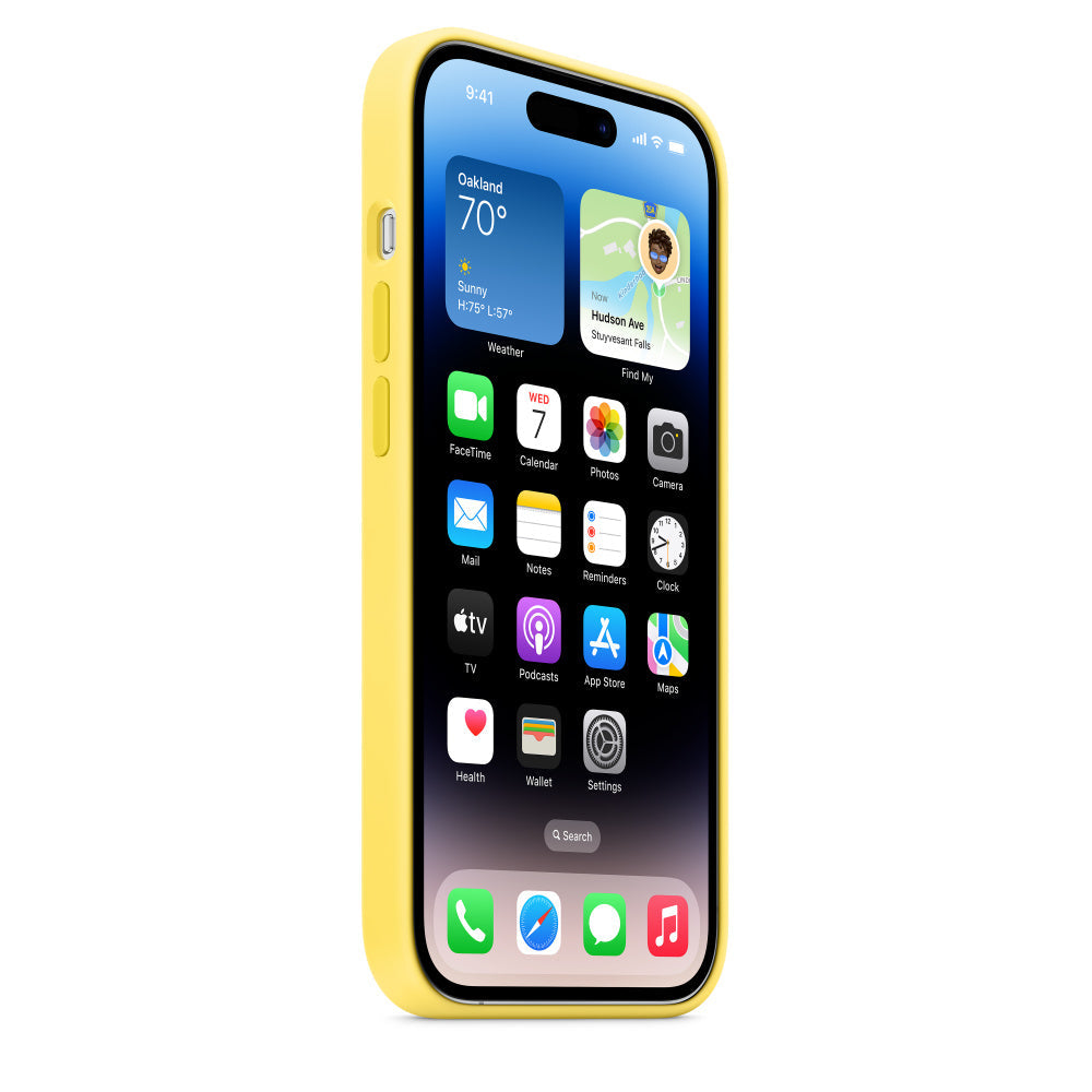 Coque en silicone avec MagSafe pour iPhone 14 Pro
