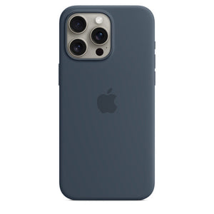 Coque en silicone avec MagSafe pour iPhone 15 Pro Max