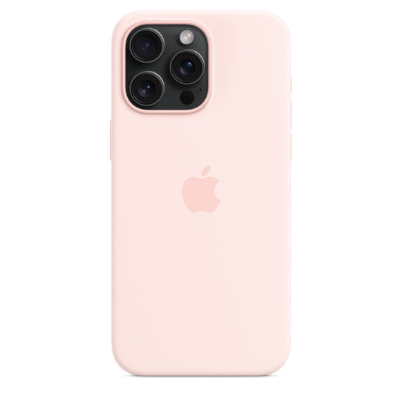 Coque en silicone avec MagSafe pour iPhone 15 Pro Max