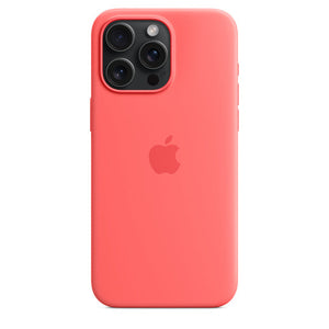 Coque en silicone avec MagSafe pour iPhone 15 Pro Max