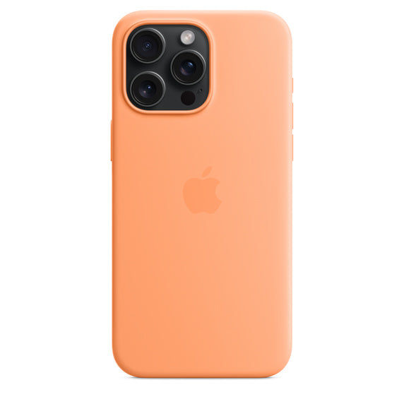 Coque en silicone avec MagSafe pour iPhone 15 Pro Max