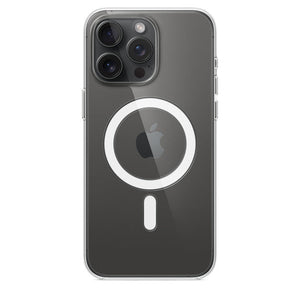 Coque transparente avec MagSafe pour iPhone 15 Pro Max