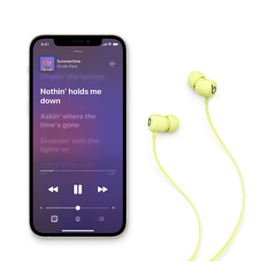 Beats Flex – Écouteurs sans fil avec une journée d’autonomie – Jaune Yuzu