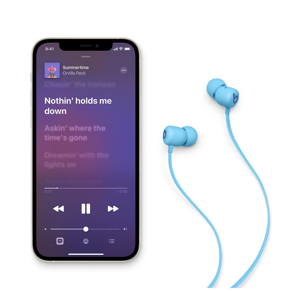 Beats Flex – Écouteurs sans fil avec une journée d’autonomie – Bleu ardent