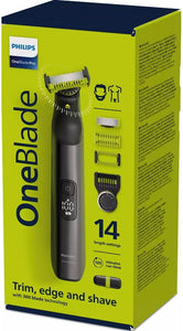 Tondeuse Philips OneBlade Pro Visage et Corps QP6651/61 5,4 W Chromé - Maitighar