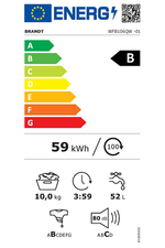 Charger l&#39;image dans la galerie, Lave-linge hublot BRANDT WFB106QW - Maitighar
