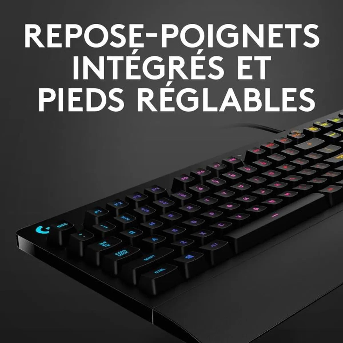 Clavier gaming filaire - Logitech - G213 Prodigy - USB - AZERTY - Noir - Maitighar