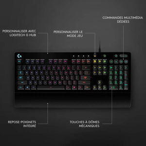 Clavier gaming filaire - Logitech - G213 Prodigy - USB - AZERTY - Noir - Maitighar