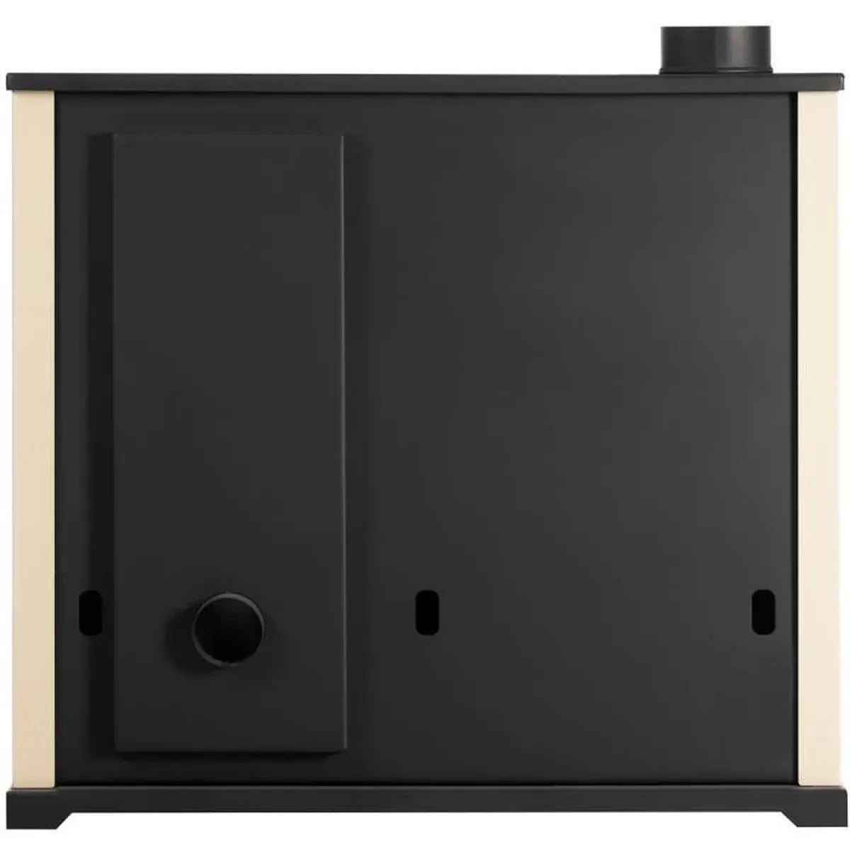 Cuisinière à bois Prometey Praktik Lux - 9.5 kW - Ivorie - Maitighar