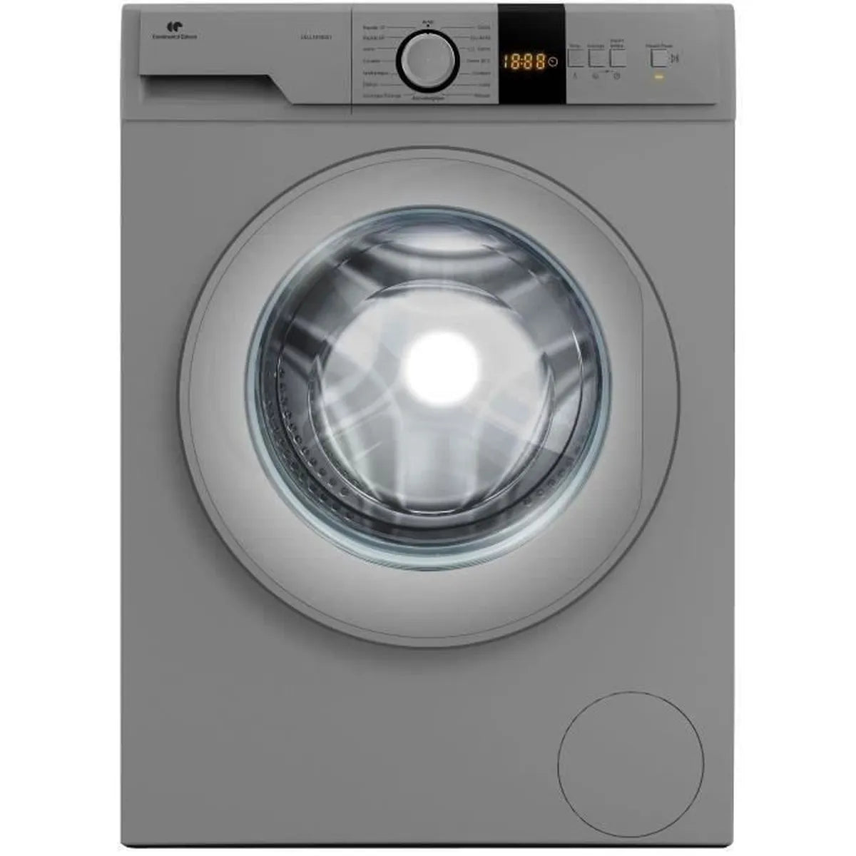 Lave-linge hublot CONTINENTAL EDISON CELL10140S1 - 10 kg – Moteur induction – L59,7 cm - 1400 trs/min - Silver - Maitighar