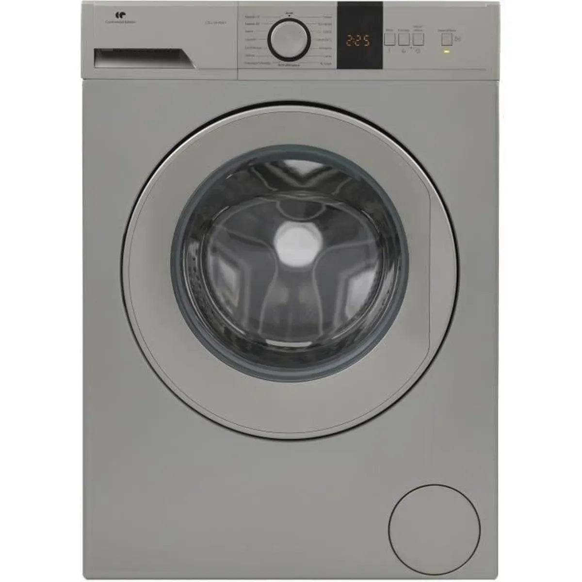 Lave-linge hublot CONTINENTAL EDISON CELL10140S1 - 10 kg – Moteur induction – L59,7 cm - 1400 trs/min - Silver - Maitighar
