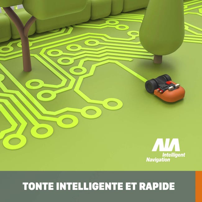Robot tondeuse connecté WORX LANDROID - Jusqu'à 700m² - WR142E